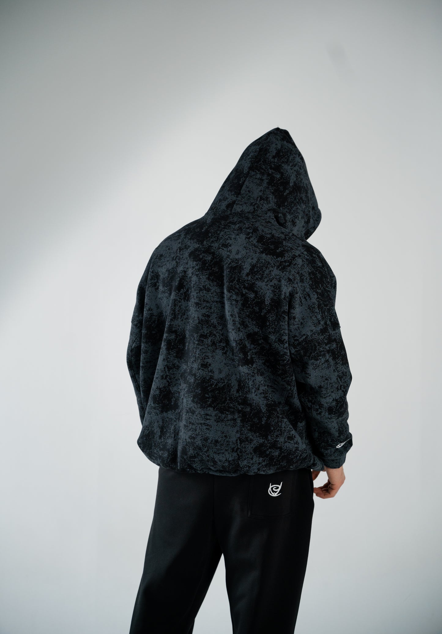 BLACK X GREY OVERSIZED HOODIE