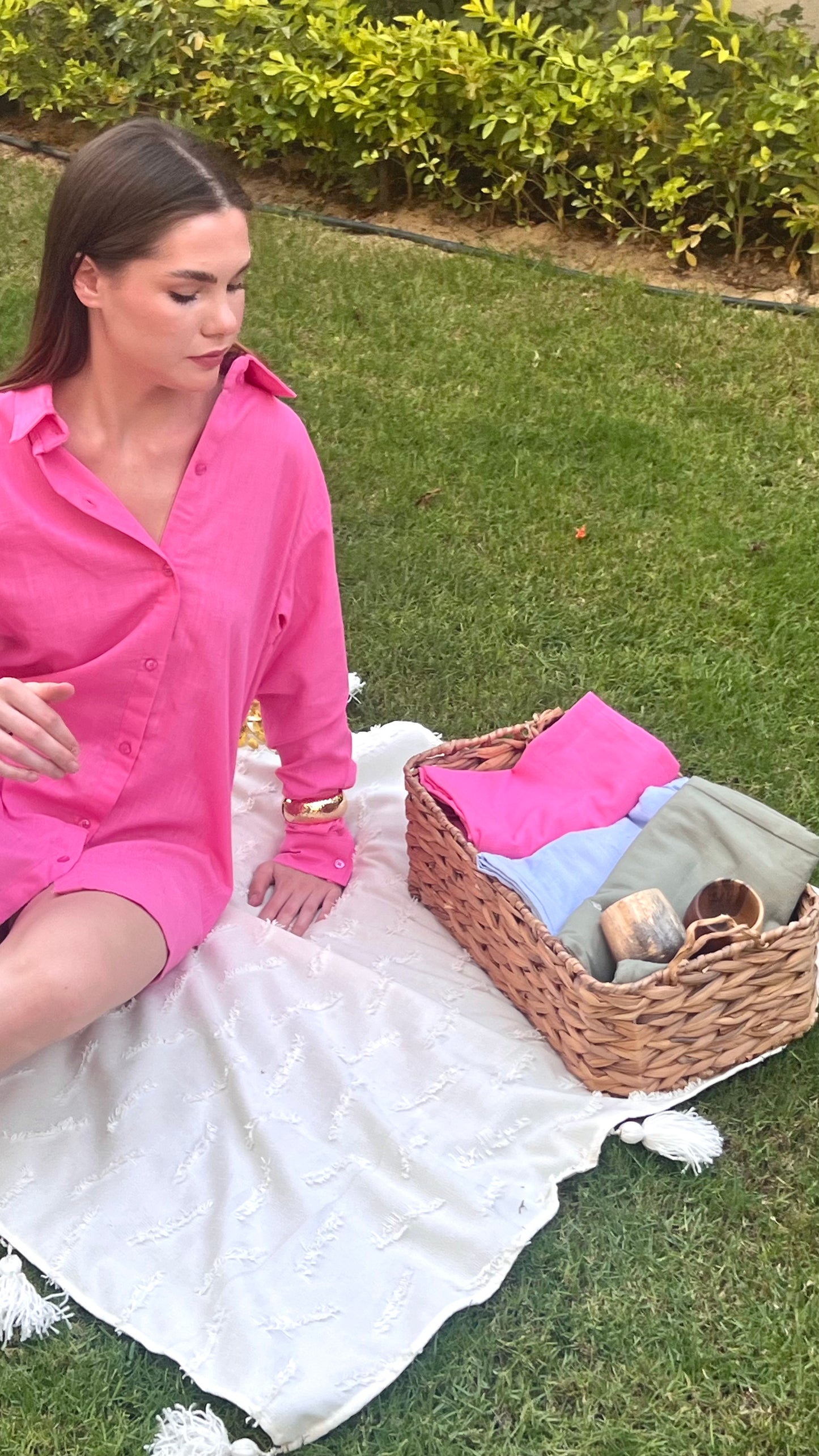 Rosè Linen Days - Beach Coverup