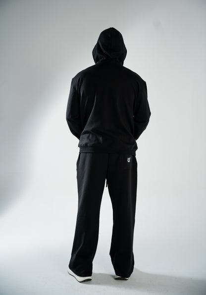 UNISEX BLACK OVERSIZED HOODIE