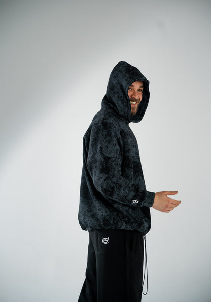 BLACK X GREY OVERSIZED HOODIE