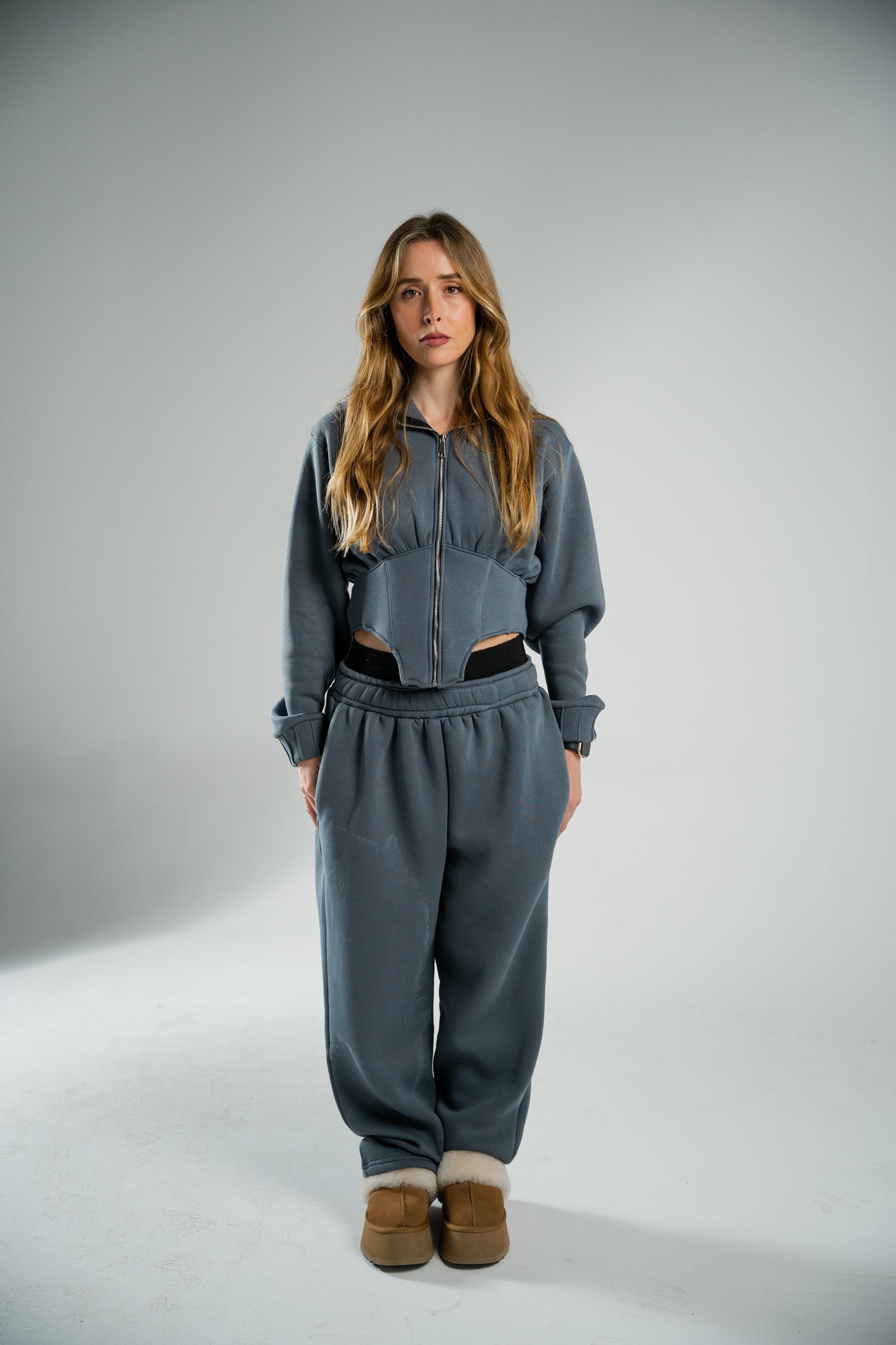GREY CROPPED JACKET