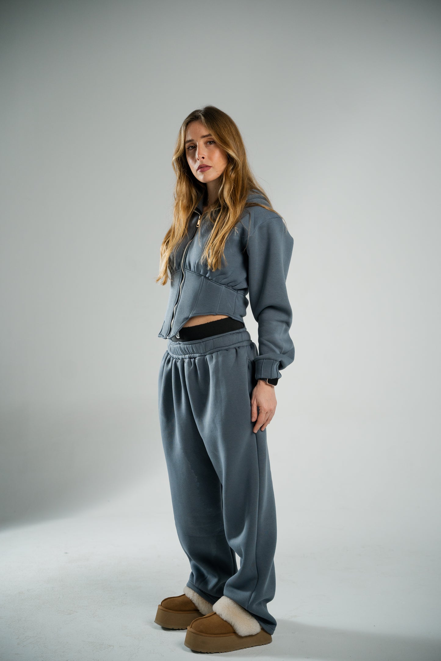 GREY CROPPED JACKET