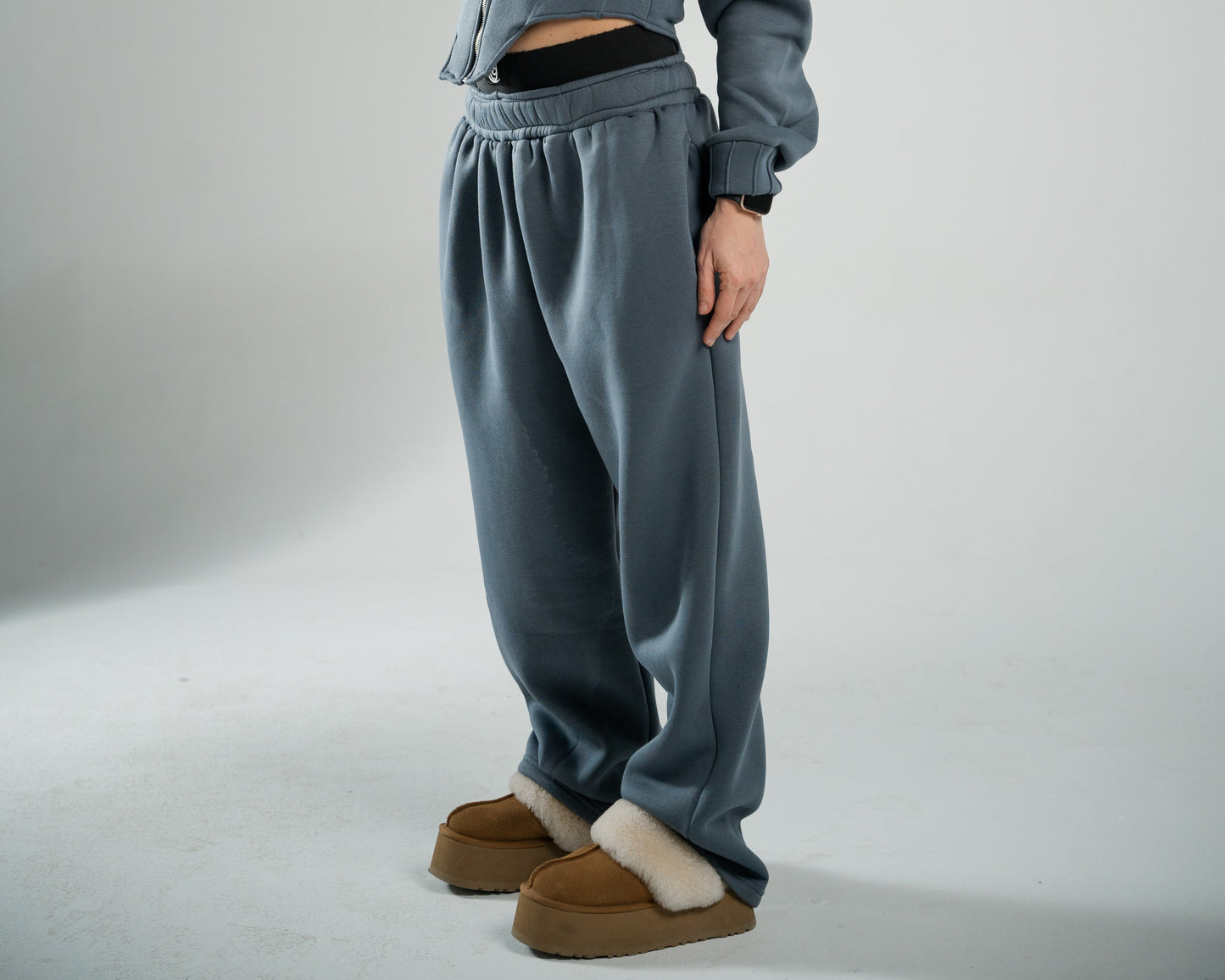 GREY COTTON PANTS