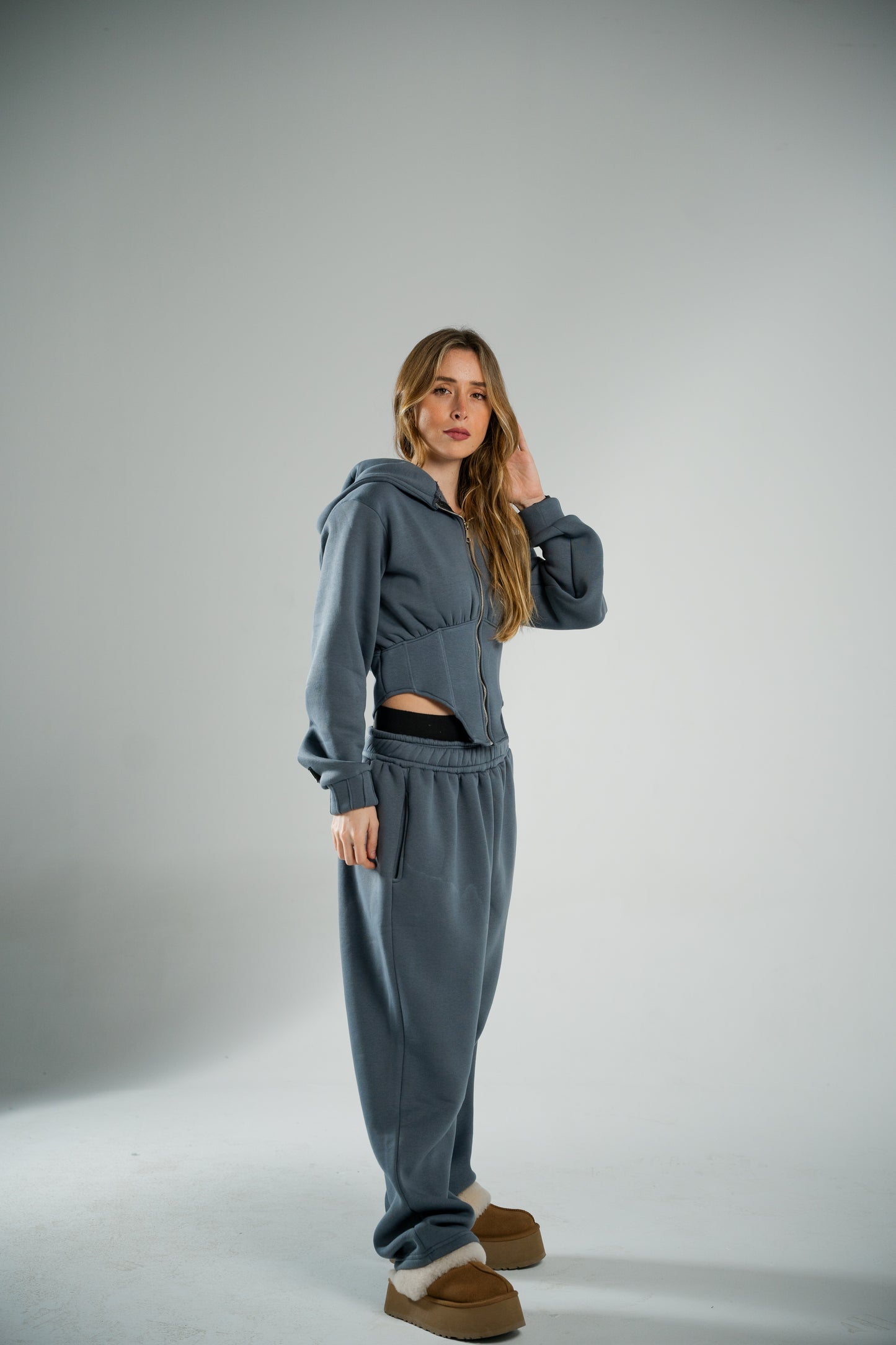 GREY CROPPED JACKET