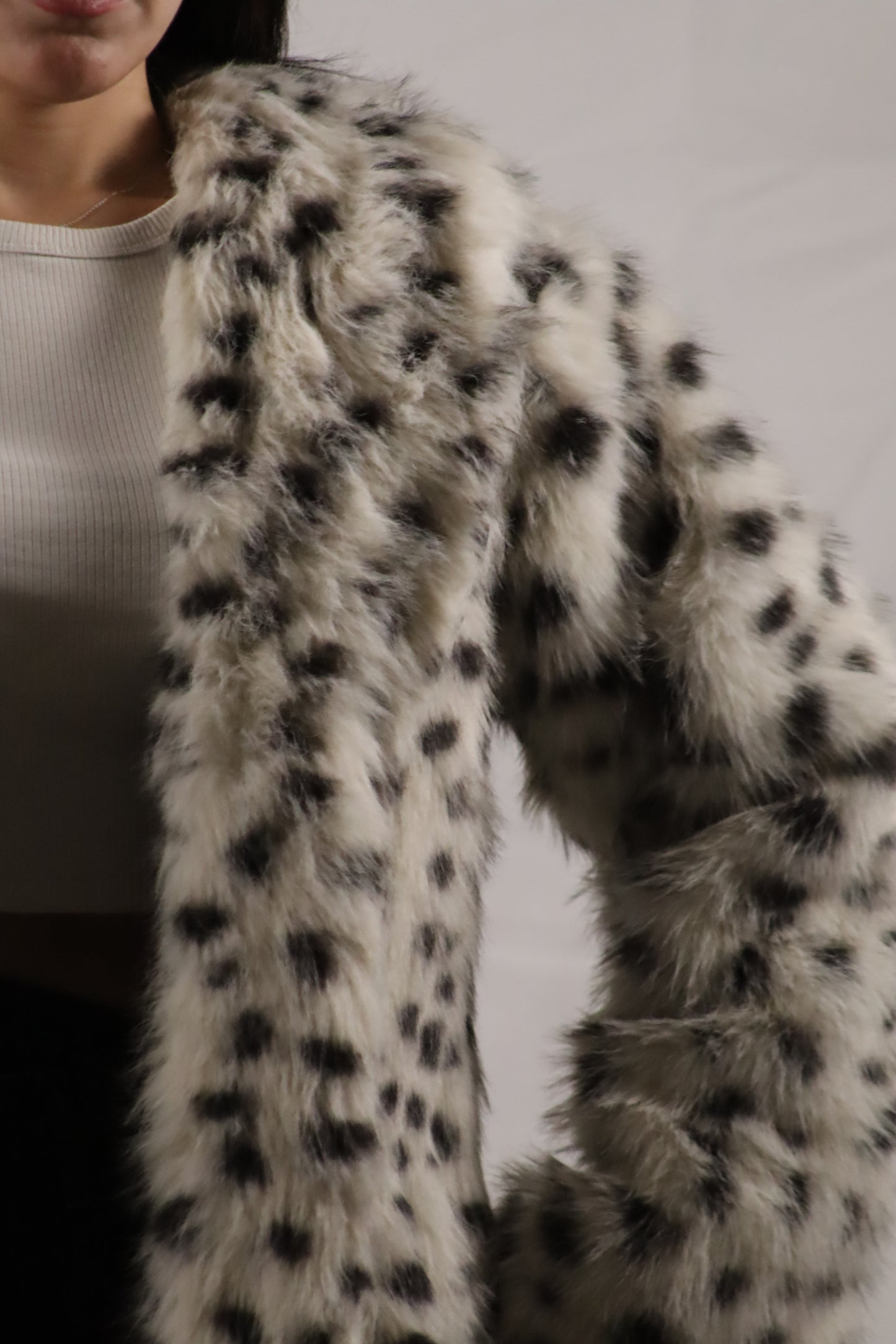 “Monochrome Diva Coat”