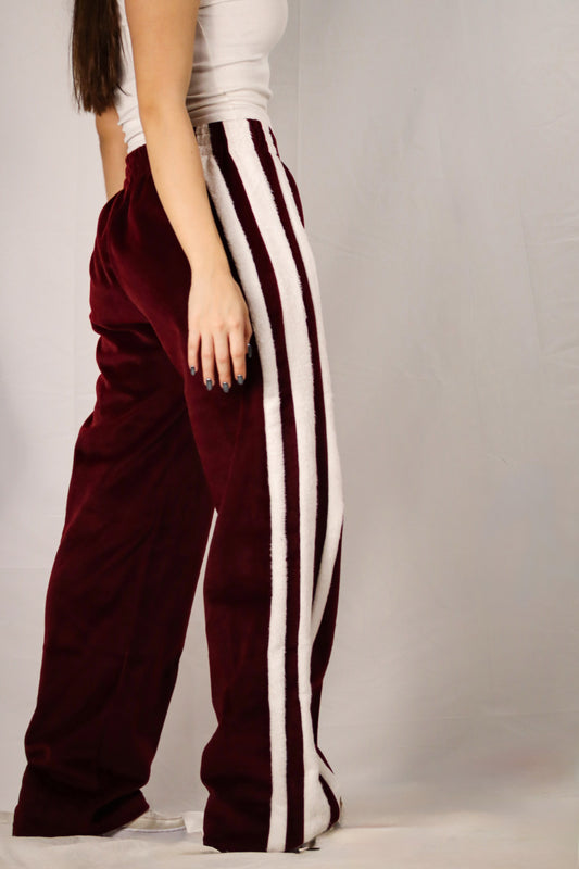 Velocity Track Pants – (Burgundy series)