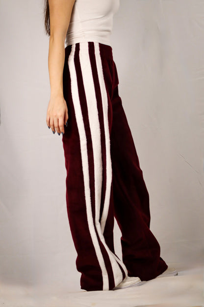 Velocity Track Pants – (Burgundy series)