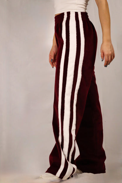 Velocity Track Pants – (Burgundy series)