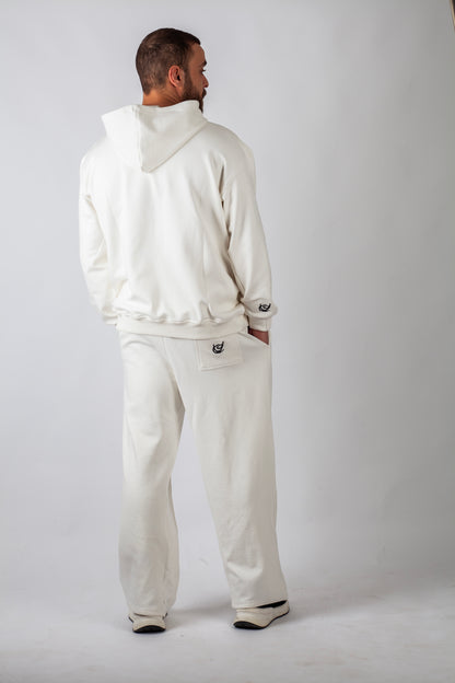 UNISEX WHITE OVERSIZED HOODIE