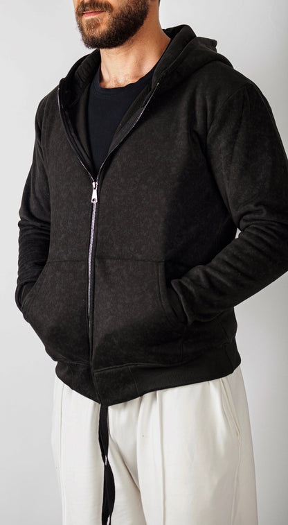 DARK BROWN X GREY JACKET