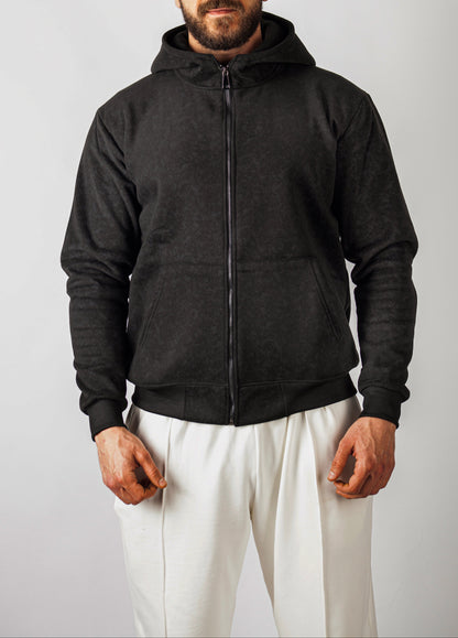 DARK BROWN X GREY JACKET