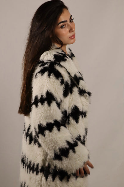 Ice Crest Pattern Coat