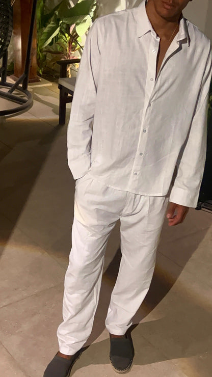 White Linen Pants