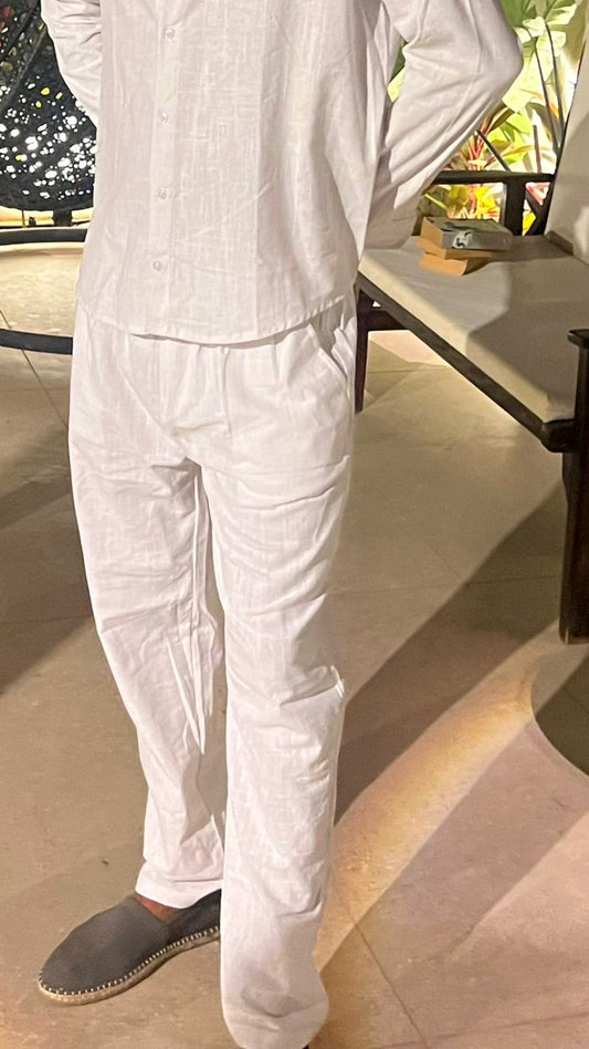 White Linen Pants