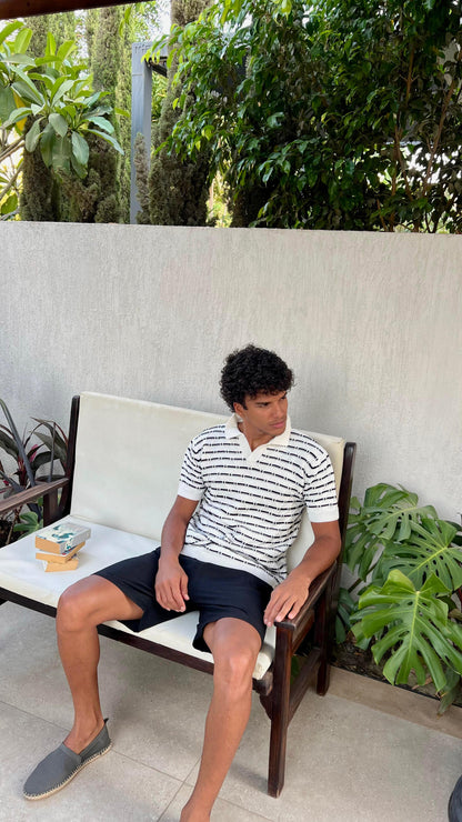 Black Linen Short
