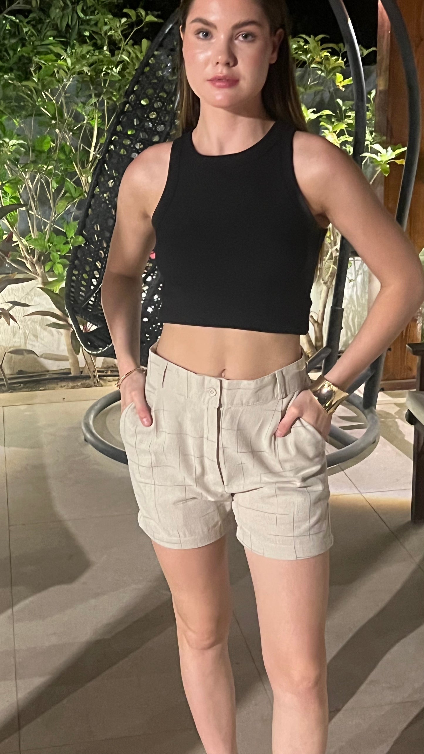 Salt Air Stripes - Linen Short