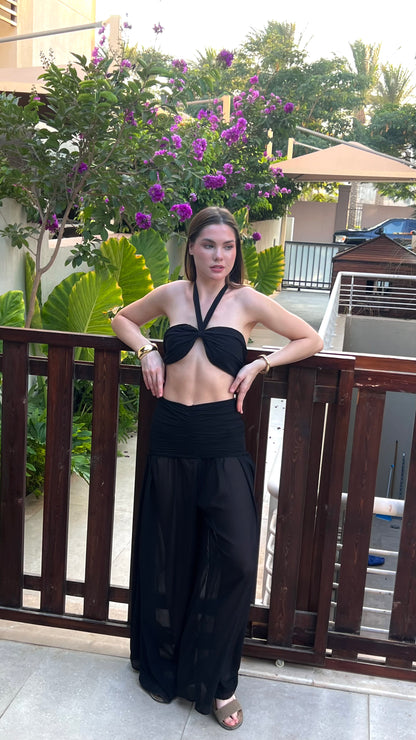 Black Chiffon Set