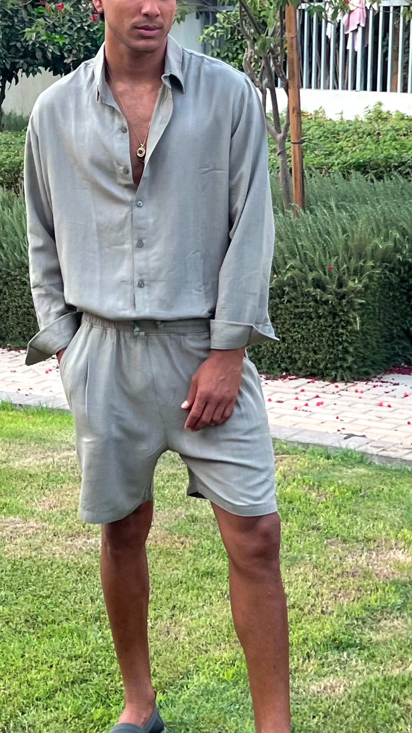 Olive Green Long Sleeve Shirt