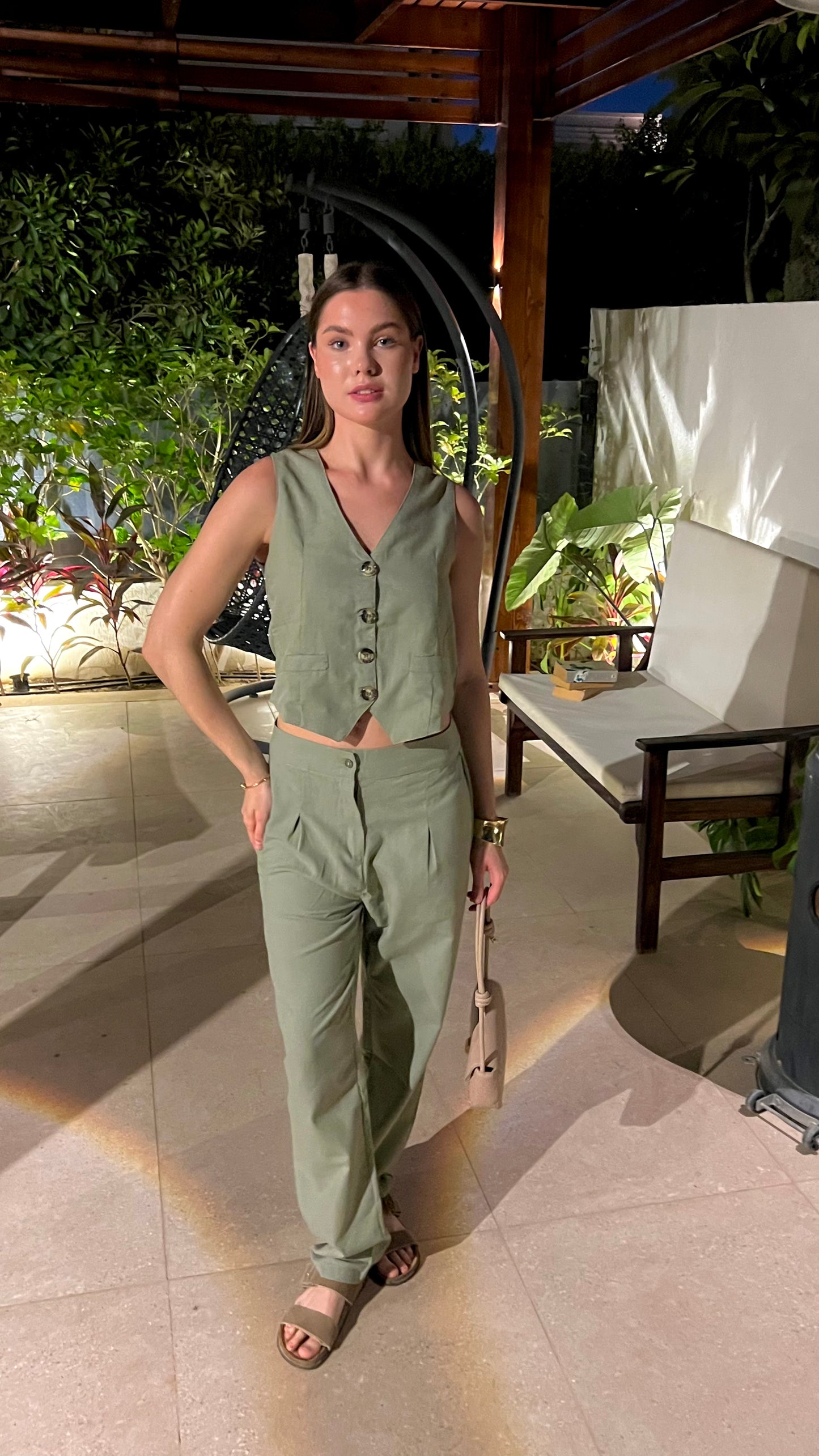 Olive Green Vest