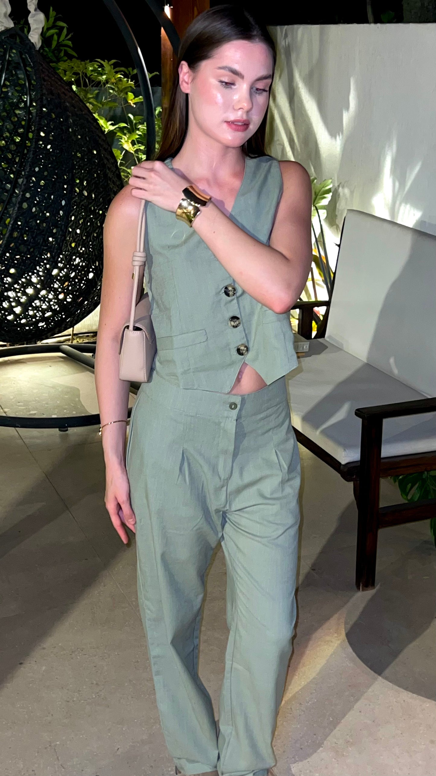 Olive Green Vest