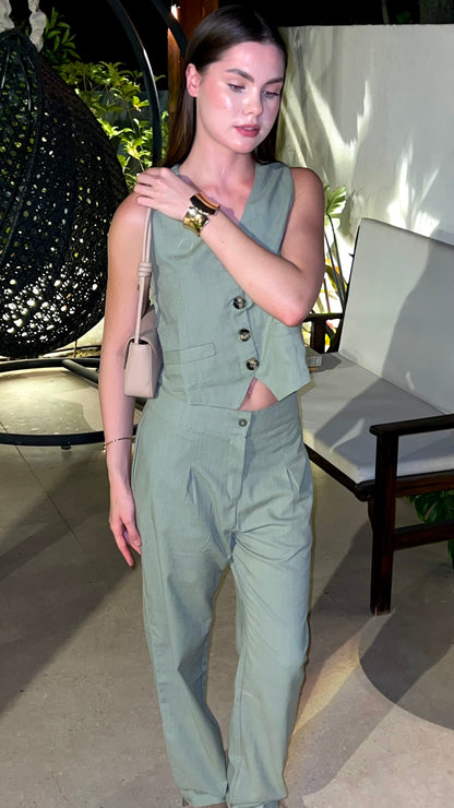 Olive Green Vest