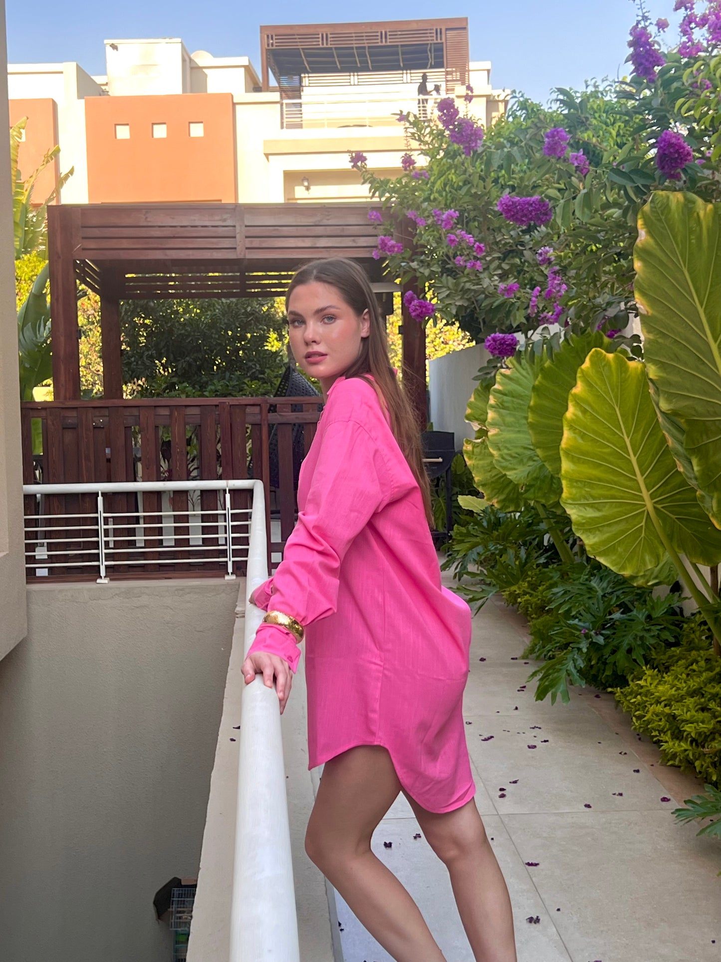 Rosè Linen Days - Beach Coverup