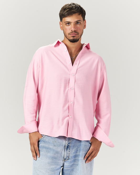 Pink linen shirt